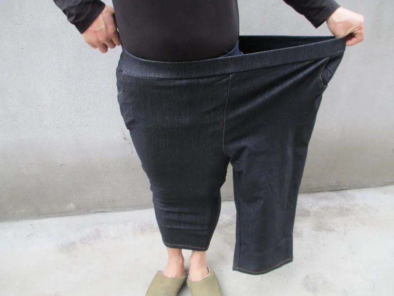 Черные брюки до колена, женские брюки, Pantalon джинсы, Свободные повседневные штаны-шаровары DJ339