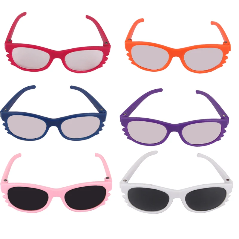 Doll Accessories For Girls Fashion Sunglasses Necklace Hairpin For 43 Cm Bebe Reborn Baby Clothes For Our Generation Baby Toys - 3