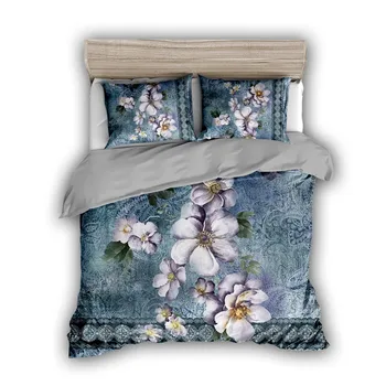 

Flower Bedding Set Sketch 100% Microfiber 1PC Duvet Cover with 1/2PC Pillowcases Drop Shipping Responsibility