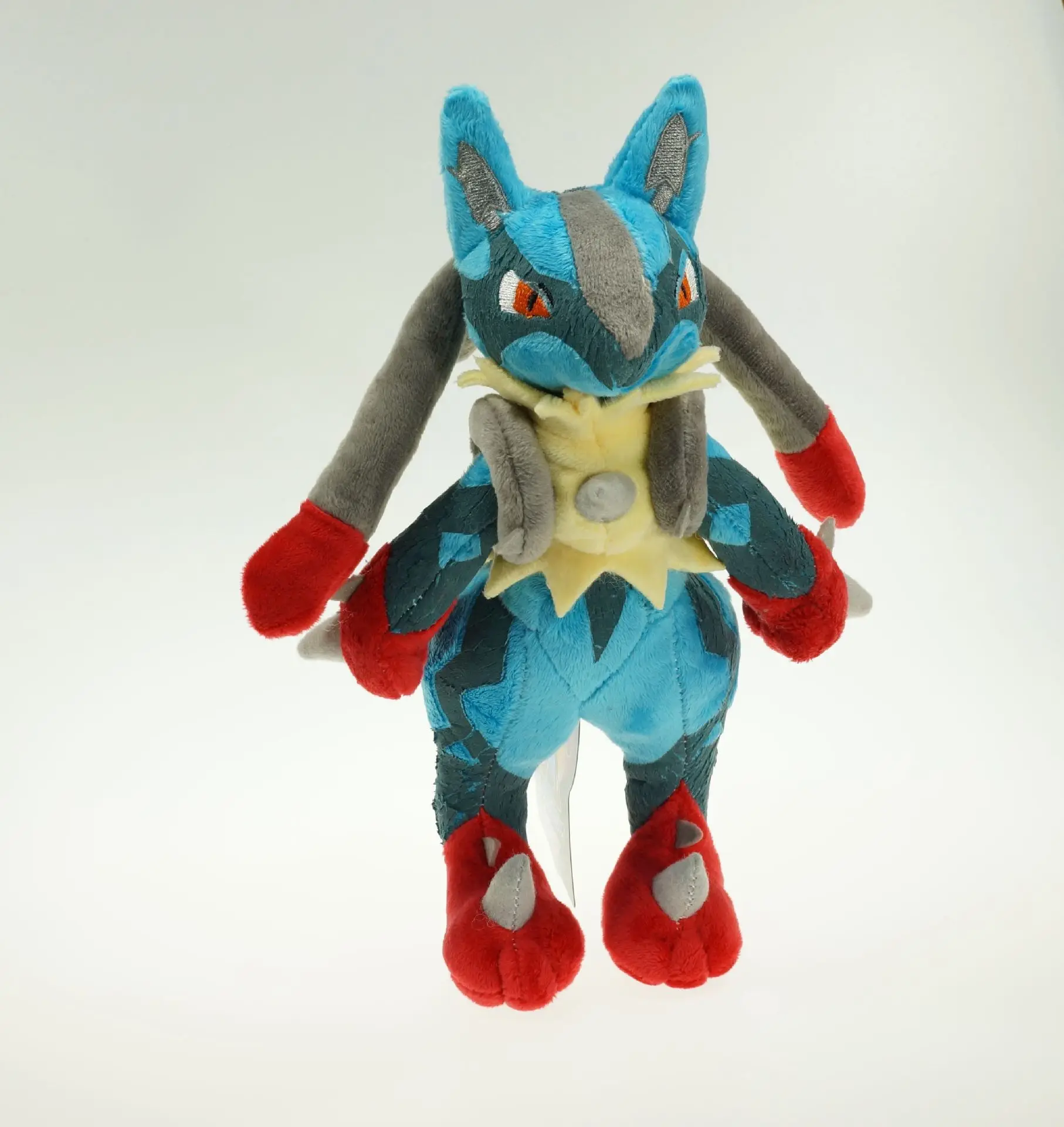 25 см миллионов стоящая Lucario Новая игрушка аниме плюшевая Мягкая Реалистичная классная положительная энергия хорошее качество Рождественский подарок для ребенка