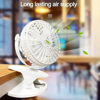 

4 Colors Portable Handheld Small Fan New Clip USB Fan Charging Desktop Mini Portable Desktop Fan Desktop Summer Outdoor Cooling
