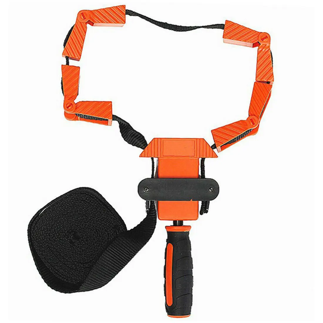 

ABS Engineering Plastics Woodworker Photo Frame with Strap Clamp Holder Miter Vise Ratchet Angle Clamp Band Tool