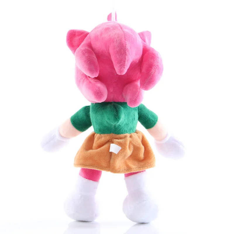 28cm Sonic Plush Doll Black Blue Yellow Hedgehog Soft Stuffed Toy Hot Game Shadow Knuckles Tails For Children Christmas Gifts