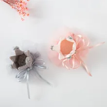 Осенне-зимние аксессуары для волос в стиле принцессы для девочек; креативный стиль; детские тканевые заколки в виде короны в Корейском стиле; заколка в виде утенка