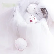 100g Deep Sea Salt Bath Ball Bomb Explosion Bathing Ball Bubble Natural Sea Salt Bath Ball with Dried Flower Body Essential Oil