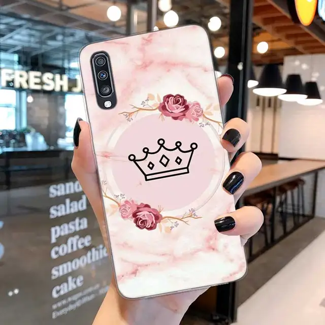 Rose Gold Pink Princess Queen Case For Samsung A51 A71 A52 A72 4G 5G Case Cover For Galaxy A11 A12 A21S A22 A32 A42 Phone Coque No.4