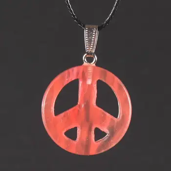 

12PCS Women Fashion Retro Jewelry Necklace Pendant Natural Stone Handmade Quartz Earrings Peace Mark Pendants Jewelry Gift