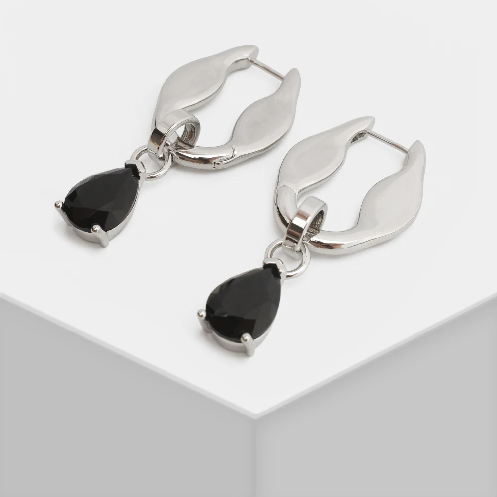 punk cystal pendant earrings for women exaggerated dangle earrings peal earrings party jewelry geo for girlfriend gift