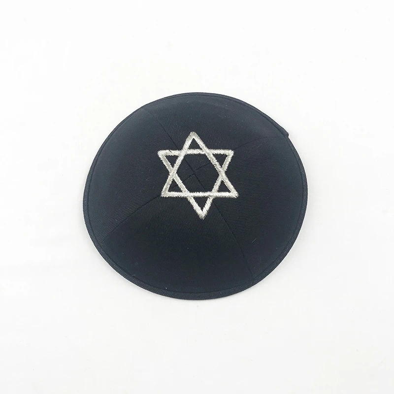 fisherman skully Star of David Kippot Kippa Kippah Kipa 15cm Cotton Jewish Yarmulke Beanies hat Skull cap grey skully hat