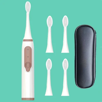 

5 Brush Head Electric Toothbrush Love Couple Soft Brush Toothbrush Dry Battery Energy Simple Minimalism Brush Dropshipping
