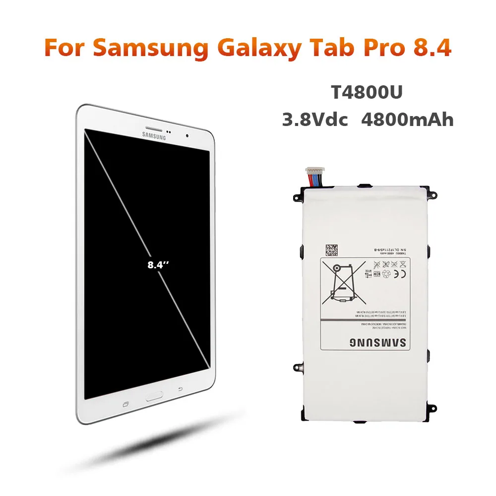 Аккумулятор для samsung T4800U 4800 мАч для samsung Galaxy Tab Pro 8," T320 SM-T321 T325 T321 сменный планшетный аккумулятор ПК