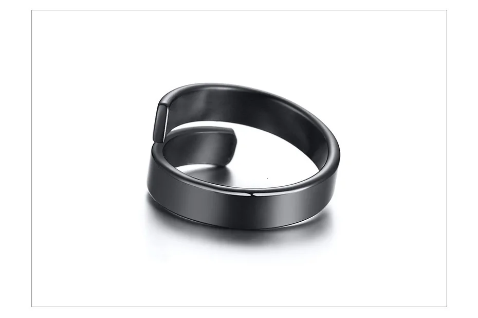 Vnox Настройка гравировка имя кольца для женщин нержавеющая сталь Регулируемый Женский персонализированный подарок ювелирные изделия