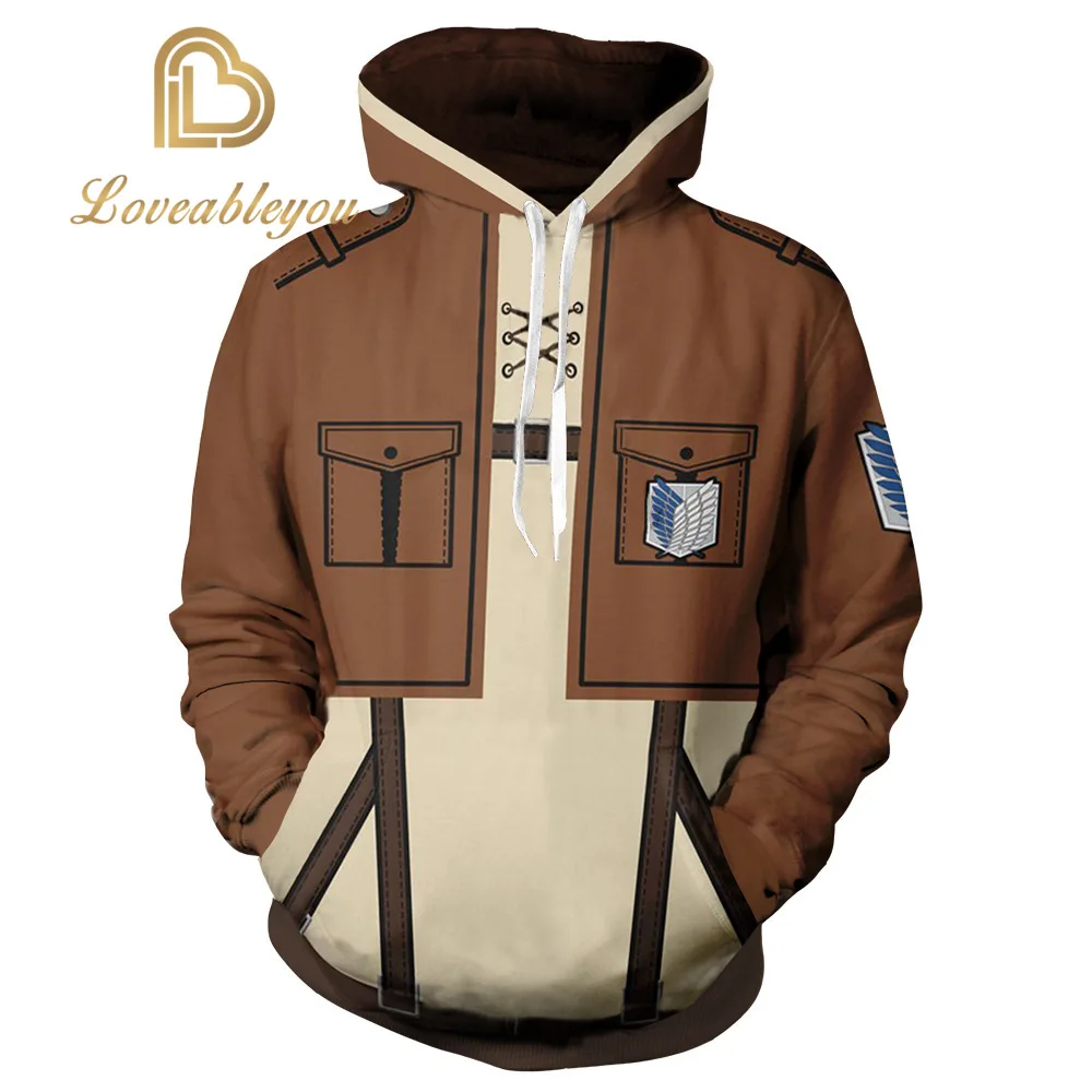 Атака на Титанов толстовки Shingeki No толстовки бренда Kyojin Legion Косплей Костюм тонкая куртка пальто