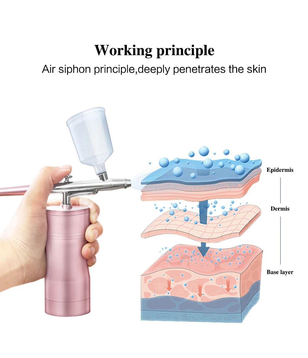 Портативный Кислородный инструмент нано инъекции воды увлажняющий уход за кожей лица увлажняющий аппарат кислородный спрей инструмент