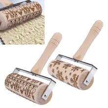 Рельефная Скалка Рождественская Снежинка Лось Деревянные Скалки для выпечки тисненое печенье кухня Выпечка DIY аксессуары