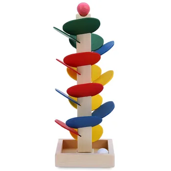 

slime 2020 New Ball Run Track Game Blocks Toy Wooden DIY Mini Tree Baby Kids Educational Toy Funny Kid's Puzzle Toys слайм