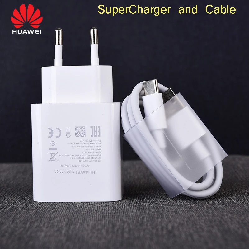huawei P20 SuperCharge быстрое зарядное устройство EU US UK штекер 5A type C кабель для huawei P9 P10 Plus mate 9 10 Pro Honor 10 9 V10