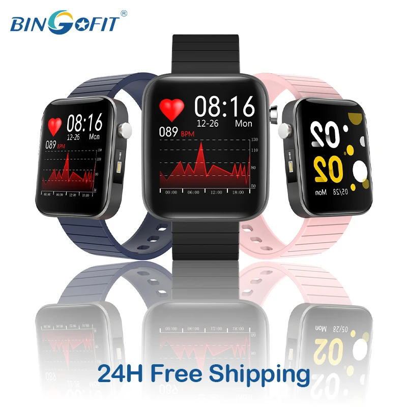 BingoFit-reloj inteligente T68 para hombre, accesorio de pulsera resistente al agua con control de temperatura corporal, frecuencia cardíaca, varios modos deportivos, Bluetooth y pantalla de 1,54 pulgadas