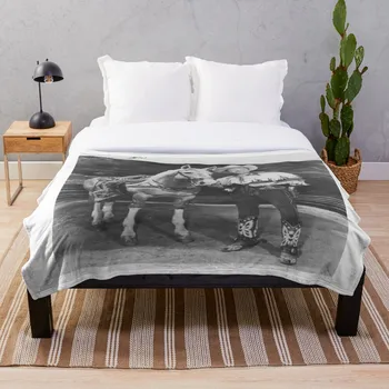 

Roy R and Trigger Throw Blanket Soft Sherpa Blanket Bed Sheet Single Knee Blanket Office Nap Blanket