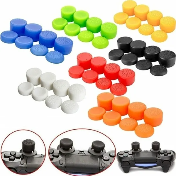 8 шт./лот силиконовая аналоговая рукоятка для джойстика PS4 аксессуары контроллера