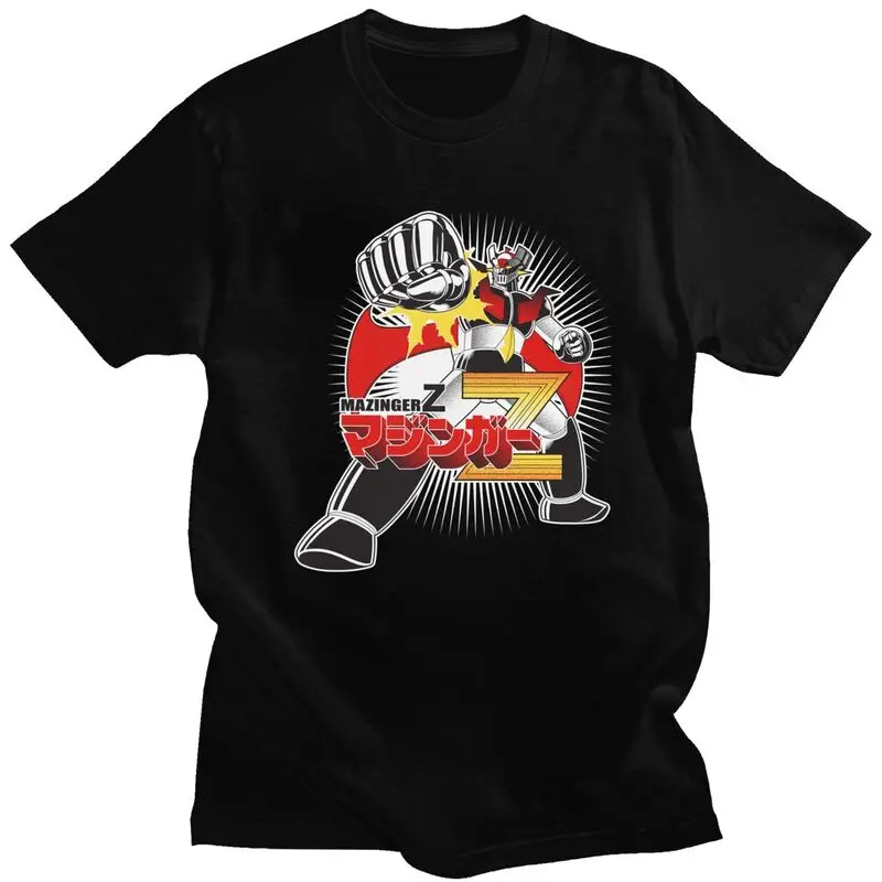 Гигантский робот Mazinger Z футболка для мужчин натуральный хлопок Футболка Urban Топы