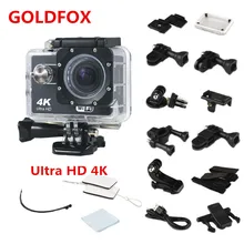 4K со сверхвысоким разрешением Ultra HD, Wi-Fi экшн-Камера 16MP 2 дюймов ЖК-дисплей возможностью погружения на глубину до 30 м Go Водонепроницаемый Pro на шлем Камера для подводной съемки на глубине до видео Камера для экстремальных видов спорта