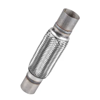 

Car Vehicle Exhaust Flex Pipe Stainless Steel Tail End Pipe Tips 50MM DiaV