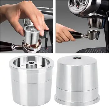 

Recaps Reusable Refillable Capsules Pods for Illy Machines Maker Coffee Capsule Pod Cup Dolce Gusto Capsules with spoon brush