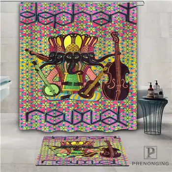 

Custom Elephants (1) Waterproof Shower Curtain Doormat Home Bath Bathroom Polyester Fabric Multi Sizes#2019-01-12-302