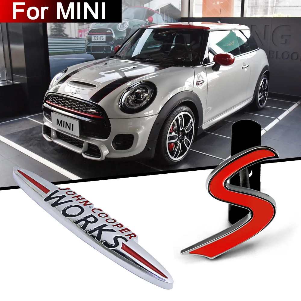 Автомобильные наклейки модифицированные украшения Логотип S для jcw r56 R50 R51 R52 R53 R55