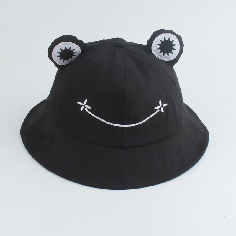 Frog Bucket Hat Panama Fishing Hat Cartoon Hats For Women Men Outdoor Sun Fisherman Caps