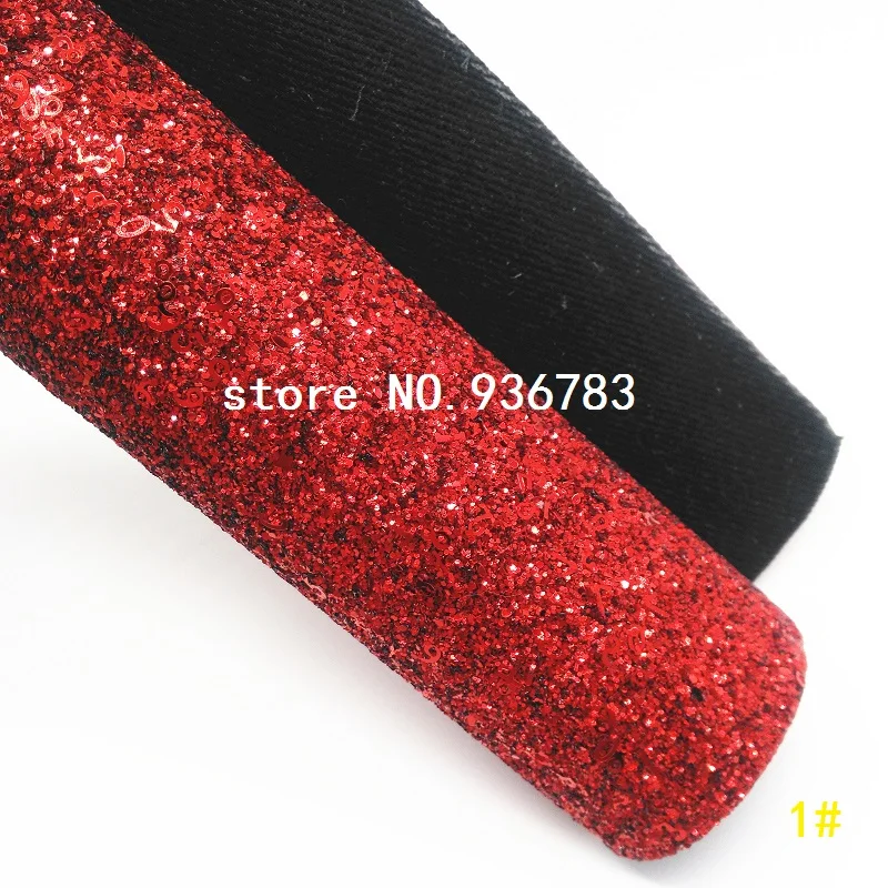 MQ053D 30X134 см красная и белая блесточка ткань, блестящая кожа для изготовления обуви с бантами сумки и обои