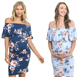 Bunvel платье для беременных мам новые платья для беременных для фотосессии Цветочная Женская одежда для беременных платье для беременных
