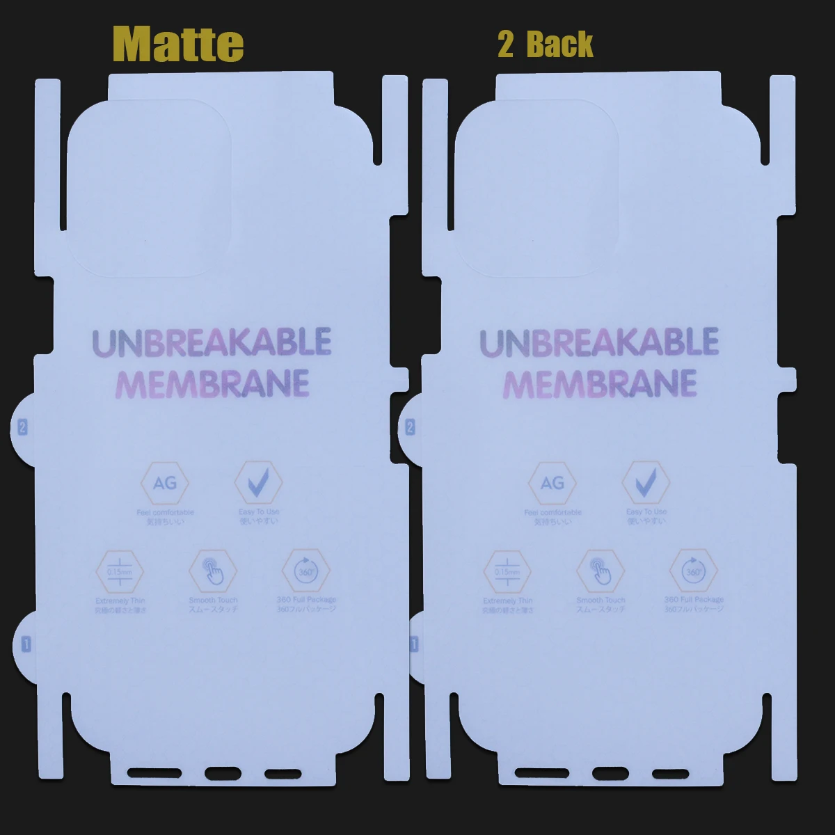2-Pack Full Coverage Hydrogel Screen Protector – Premium Soft TPU Protective Film
