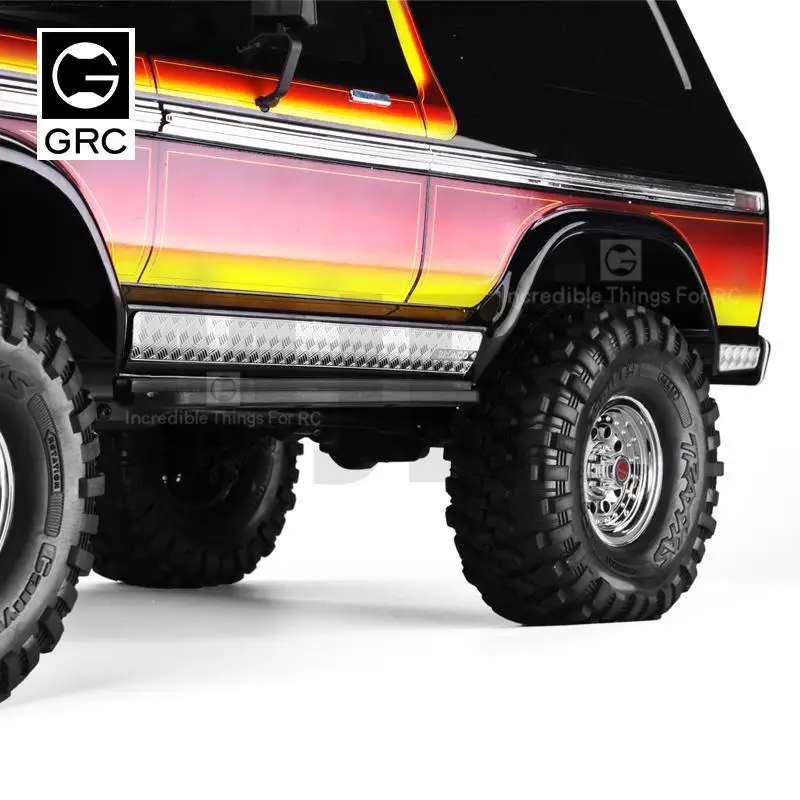 Боковая юбка металлический значок отделка полосы для Traxxas TRX-4 Bronco Ford 82046-4 Предотвращение царапин