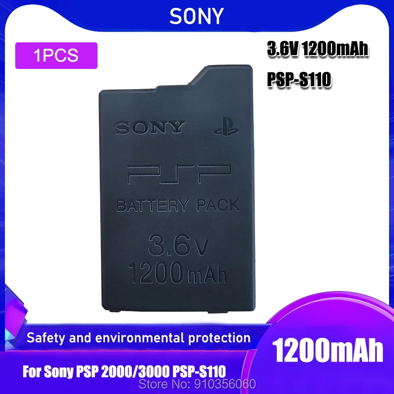 3.6V SONY 1200mAh Lithium Rechargeable Battery Pack for PSP2000 PSP3000