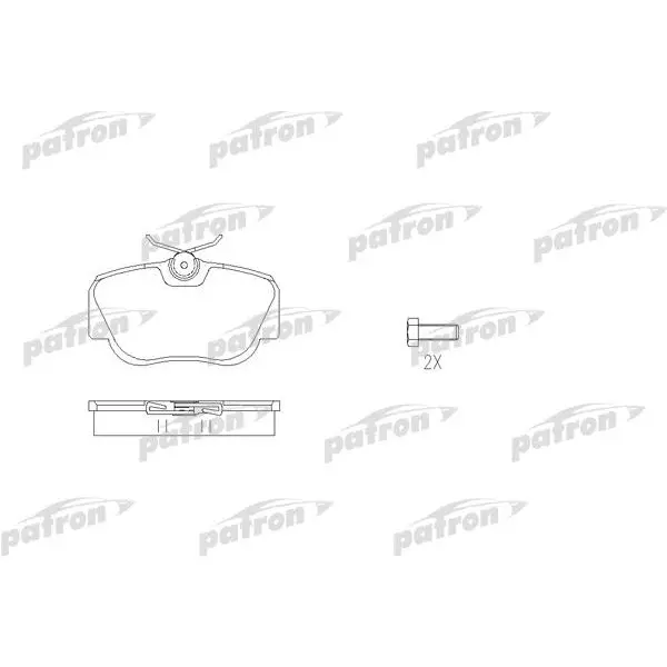 Disc brake pads front MERCEDES-BENZ 190 84-93 PATRO |
