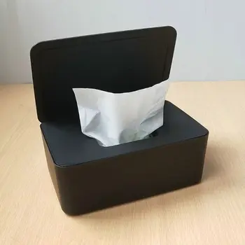 

Wet Wipes Dispenser Holder with Lid Dustproof Tissue Storage Box for Home Office
