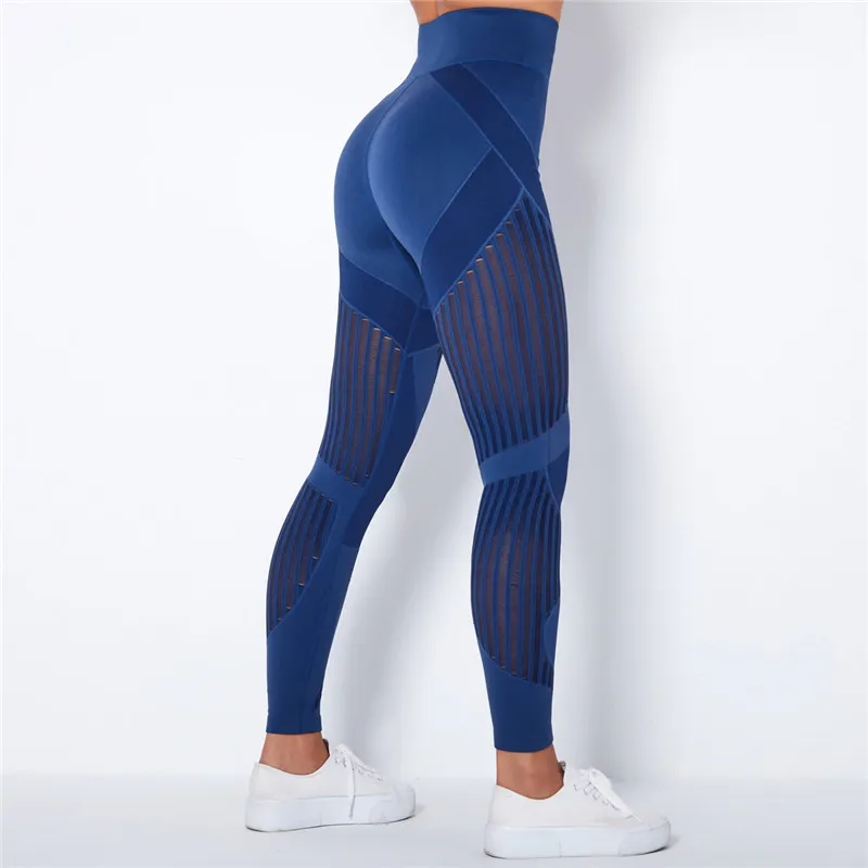 Seamless Leggings High Waist Winter Clothes Women Pants Women Yoga Gym Leggings Women Sport Leggings Workout Leggings With Mesh