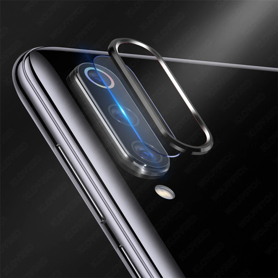 

for Xiaomi Redmi Note 7 K20 Pro Mi 9T pro 9 8 SE 6X A2 A3 CC9 CC9e Back Camera Lens Tempered Glass + Metal Ring Screen Protector