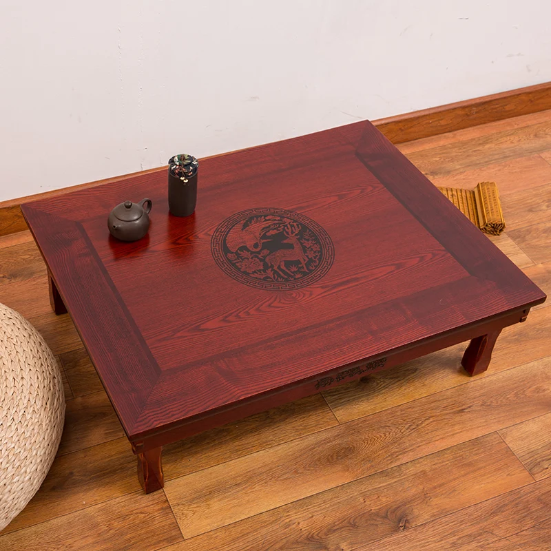 80X60cm Rectangle Korean Table Legs Foldable Living Room Antique Table for Dining Traditional Korean Folding Table Furniture 80X60cm Rectangle Korean Table Legs Foldable Living Room Antique Table for Dining Traditional Korean Folding Table Furniture