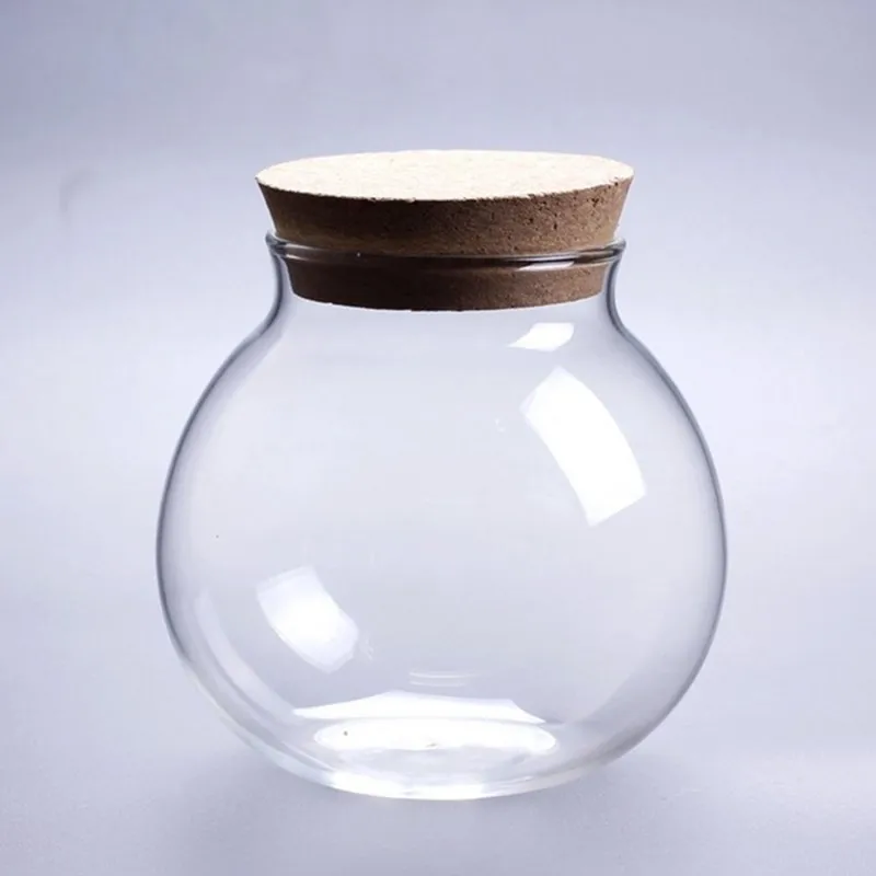 8 шт./упак. Диаметр = 10 см пробкой Стекло бутылка бак для хранения микро-ландшафтное стекло Террариум ваза украшения дома подарок другу