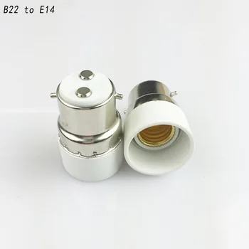 

10PCS B22 to E14 Lamp base Adapter Converter Fireproof Material Lamp Holder Bulb Socket Adapter Conversion