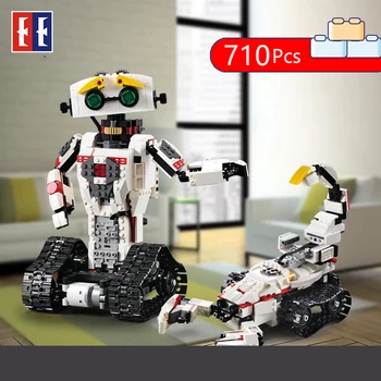 

Technics radio 2.4Ghz remote control caca transformation lepining smart dancing robot building block remote control toy gifts