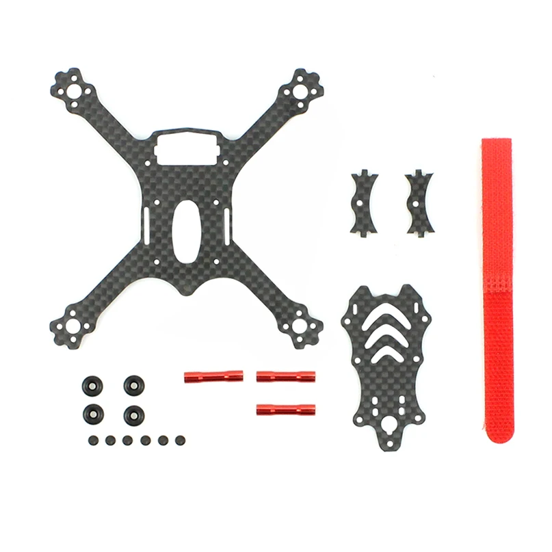 JMT 110mm Wheelbase Racing Frame 3K Carbon Fiber Freestyle Stretch X Frame Kit For FPV RC Drone