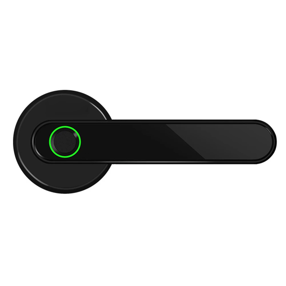 Мини Чувствительная дверь легко установить офис Смарт биометрический usb зарядка отпечатков пальцев замок Противоугонная Домашняя безопасность Bluetooth - Цвет: Черный