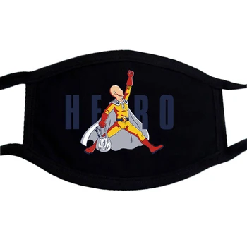 

Anime One-punch Man Printing Black Muffle Respirator Washable Respirator Mask Protection Cover Protection Face Cover