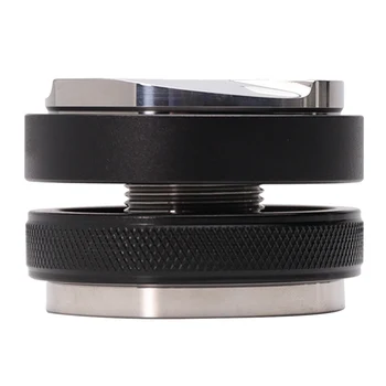 

51/53/58mm Mini Barista Coffee Tamper Distributor Powder Hammer 3 Angled Slopes Uncoated Steel Pro