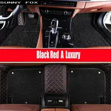 Солнечный лиса автомобильные коврики чехол для Ford Edge Escape Kuga Fusion Ecosport Explorer авто-Стайлинг кожаная противоскользящая гнущаяся обувь линованные коврики