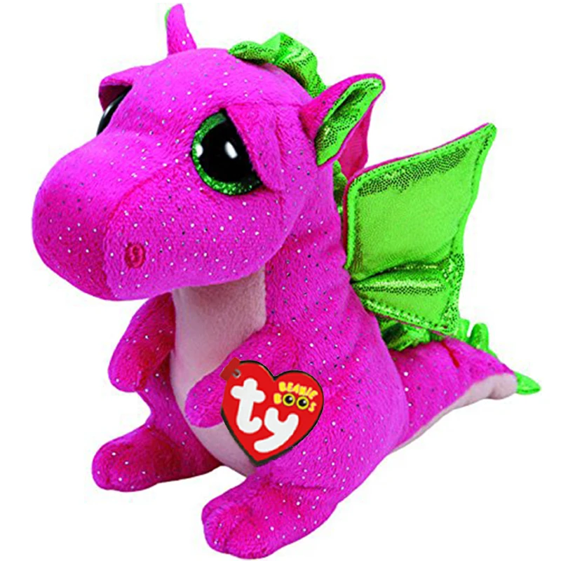 

Ty Beanie Boos 15cm Darla the Dragon Plush Animal Collection Toy